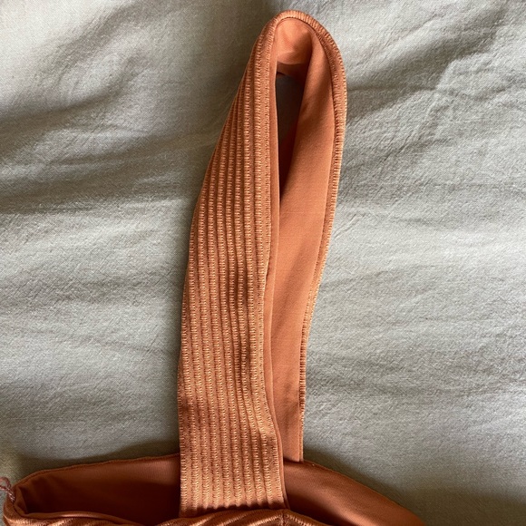 NWT L*SPACE Eco Chic Repreve® Marlee Bikini Top - color in SIENNA - Picture 14 of 15